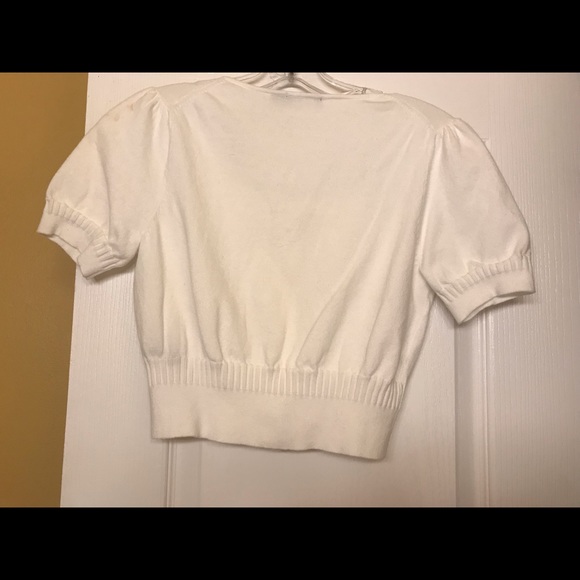 Shirtsleeve button up short summer sweater size S - Picture 2 of 6